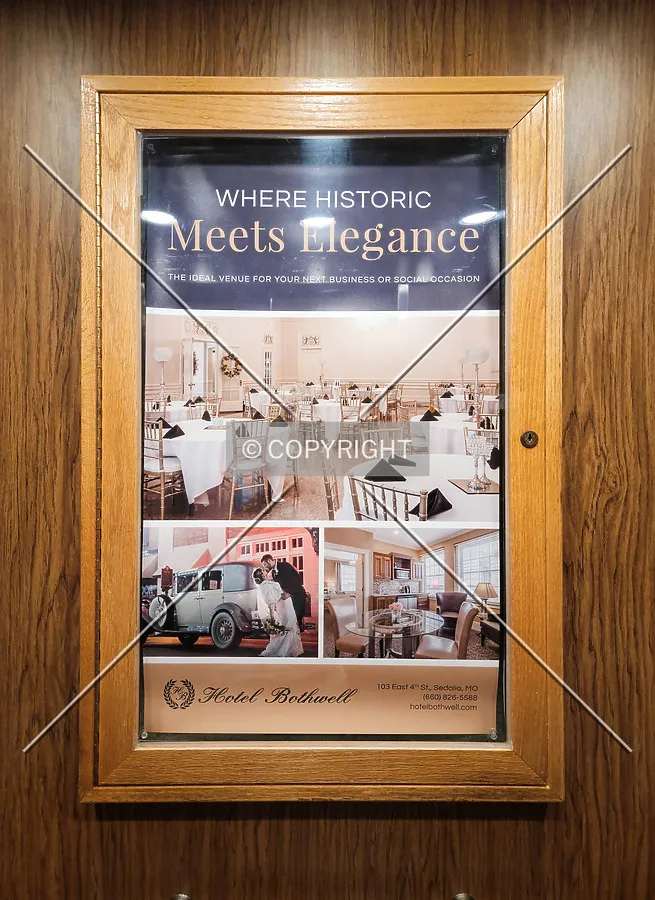 Advertisement in the elevator; June 7, 2022