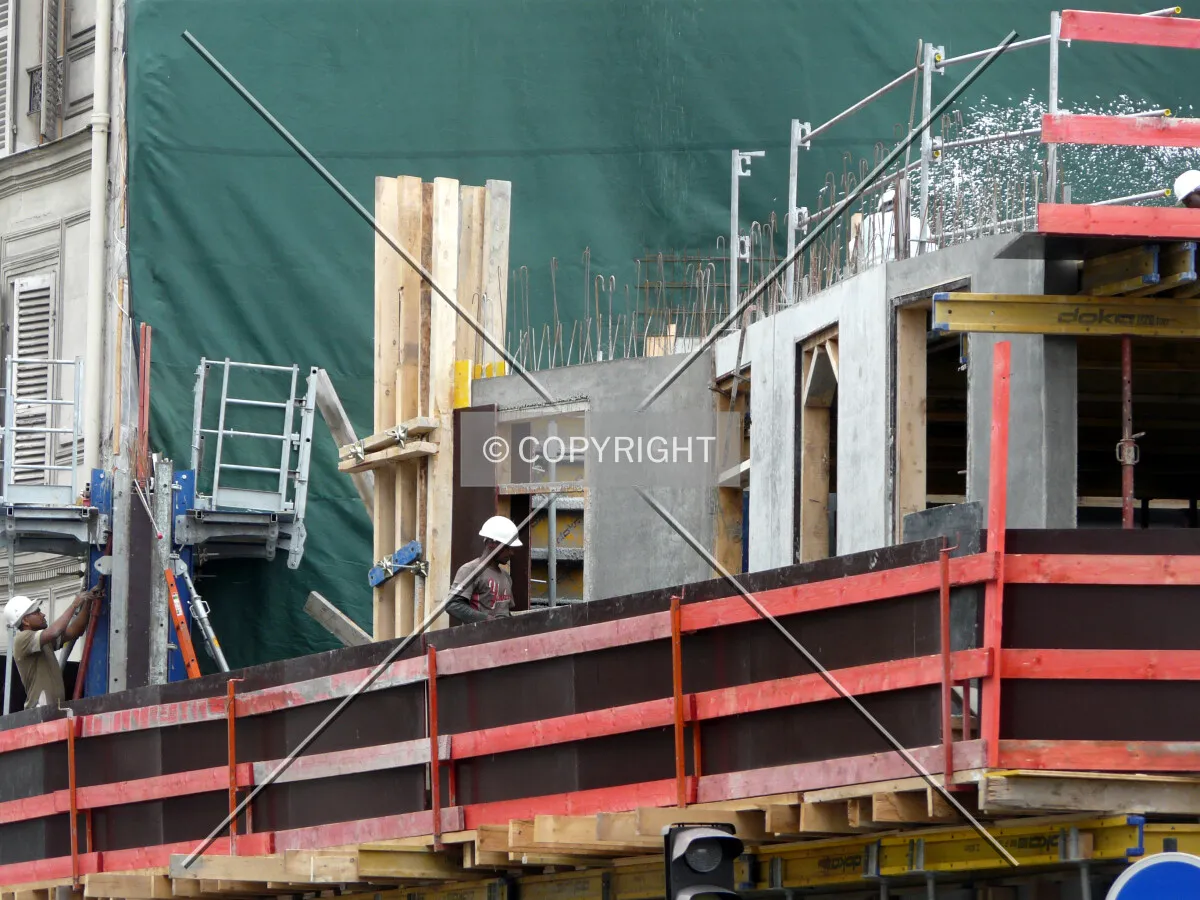 Second floor being built on the east side