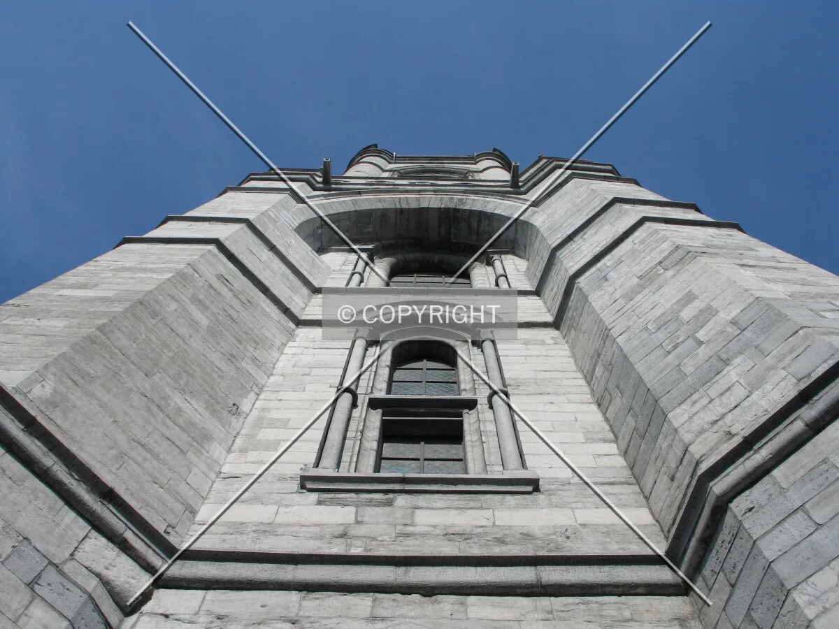 Looking up from the south