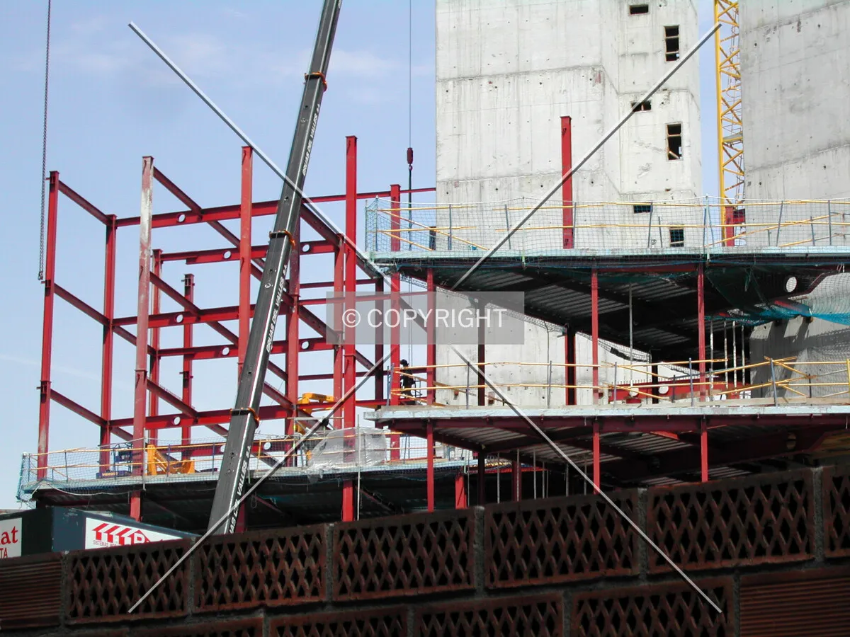 Close view of some steel floors