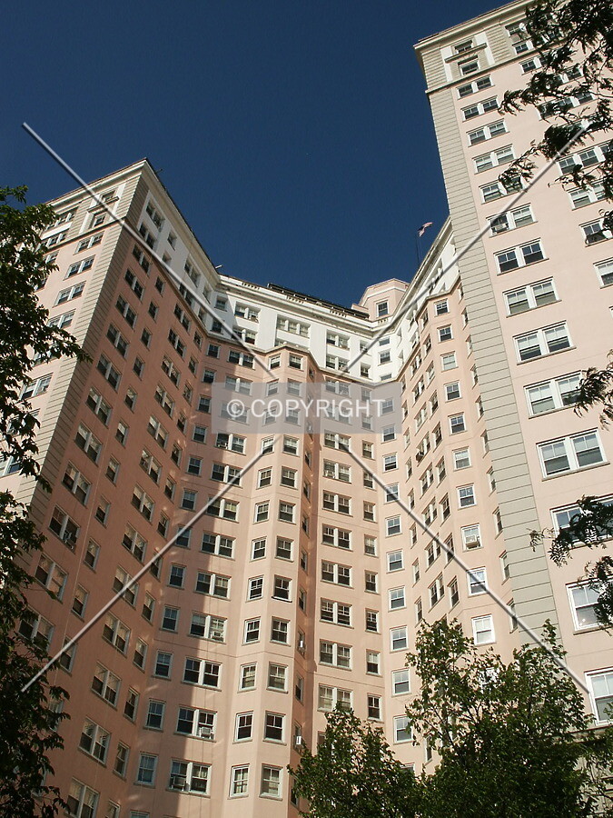 West courtyard on Sheridan Road