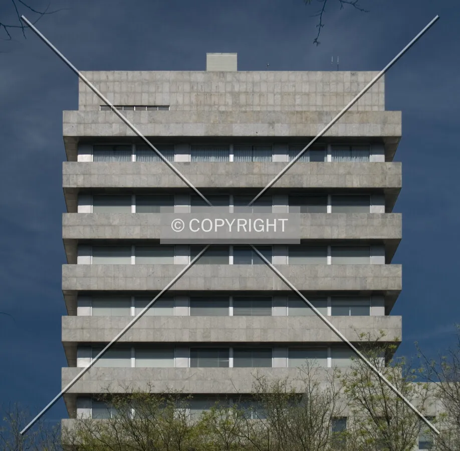 Top floors as seen from the east