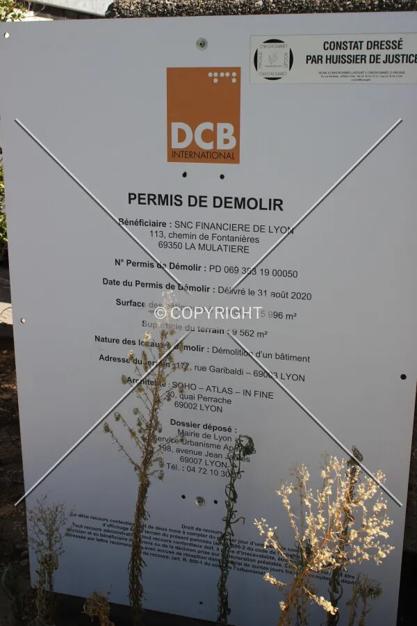 Demolition permit.