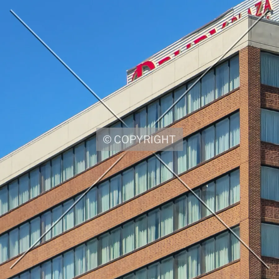 West facade detail, Sunday, April 19, 2026