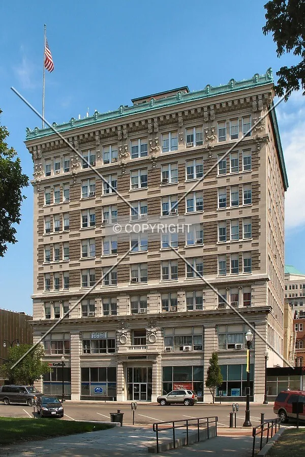 Full west elevation from the Butler County Courthouse lawn