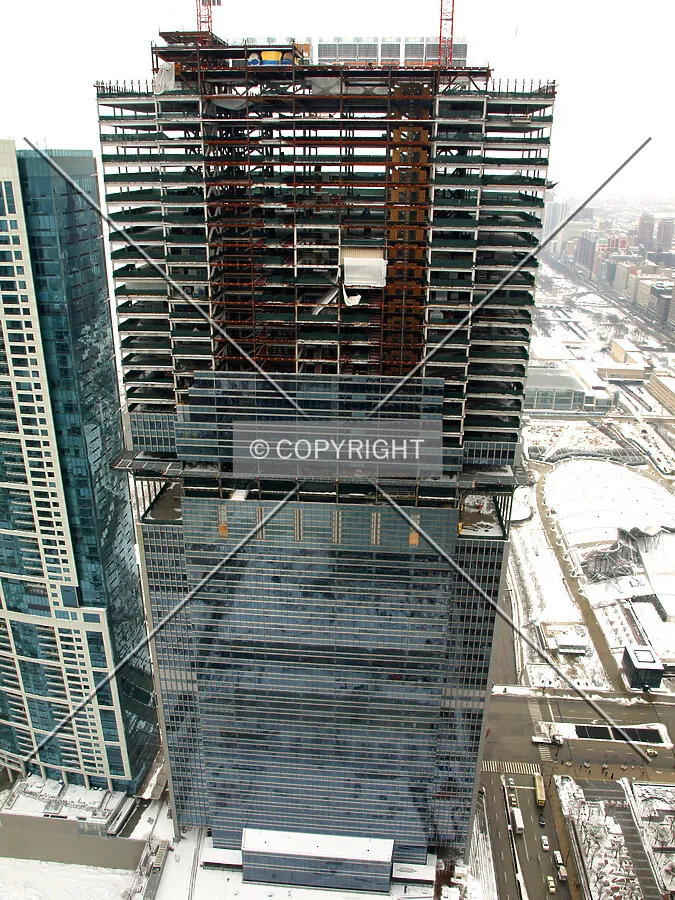 View from 68th floor of Aqua Tower