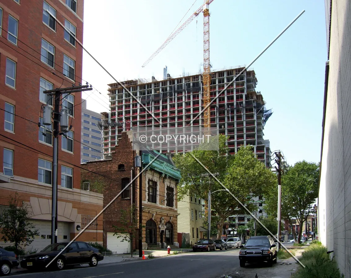 View from the east along Morgan Street