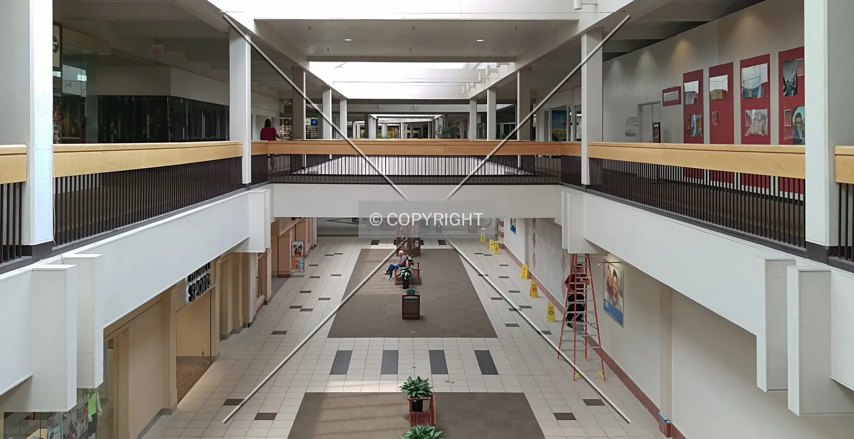 View north from the Macy's store; May 22, 2015