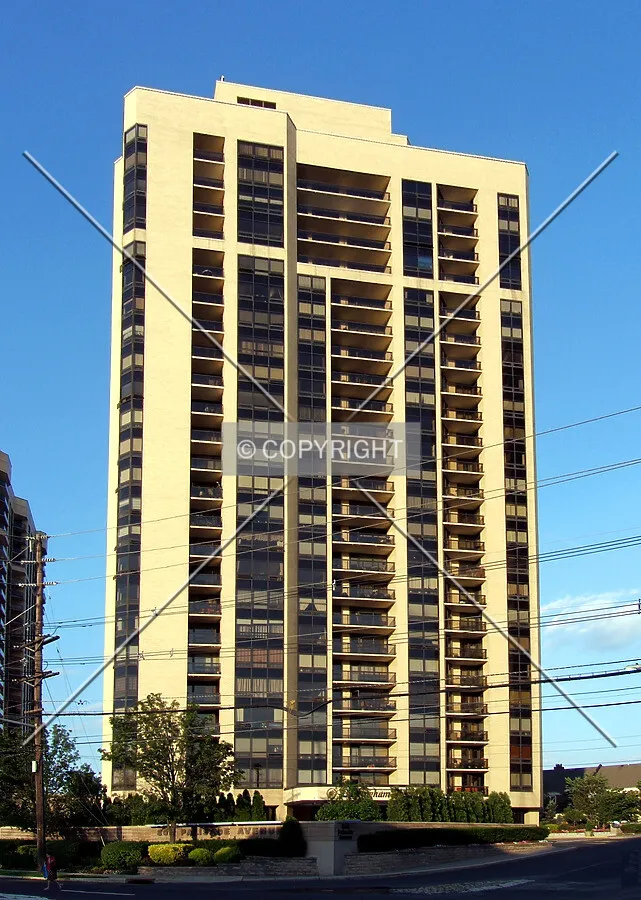 View from the southwest across Palisade Avenue