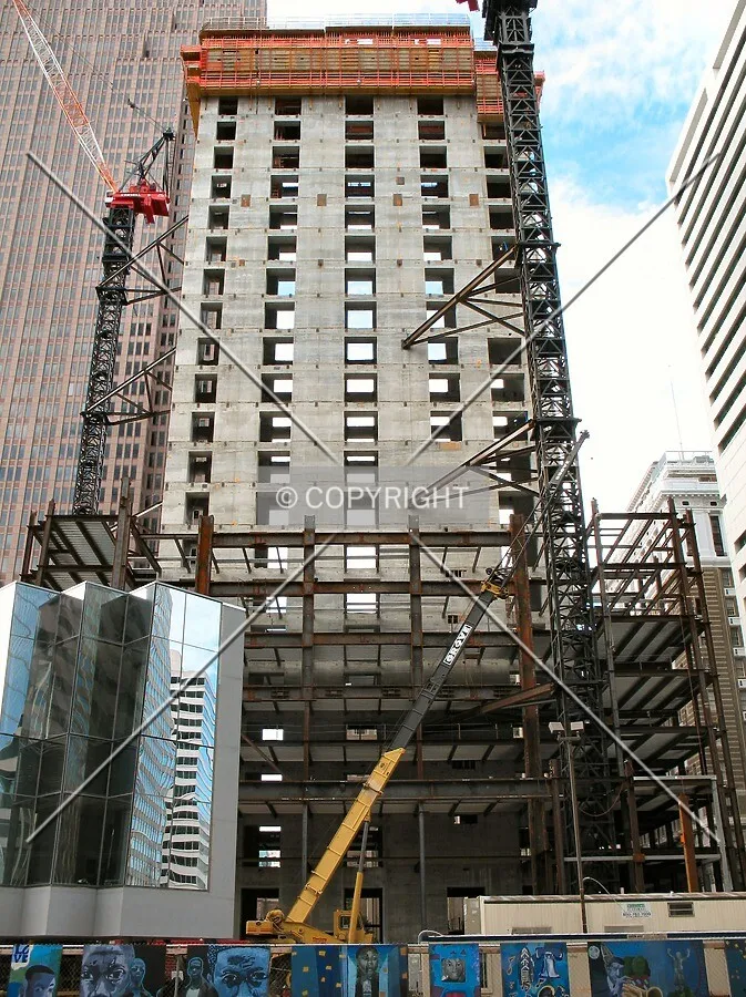 Looking up from John F. Kennedy Boulevard