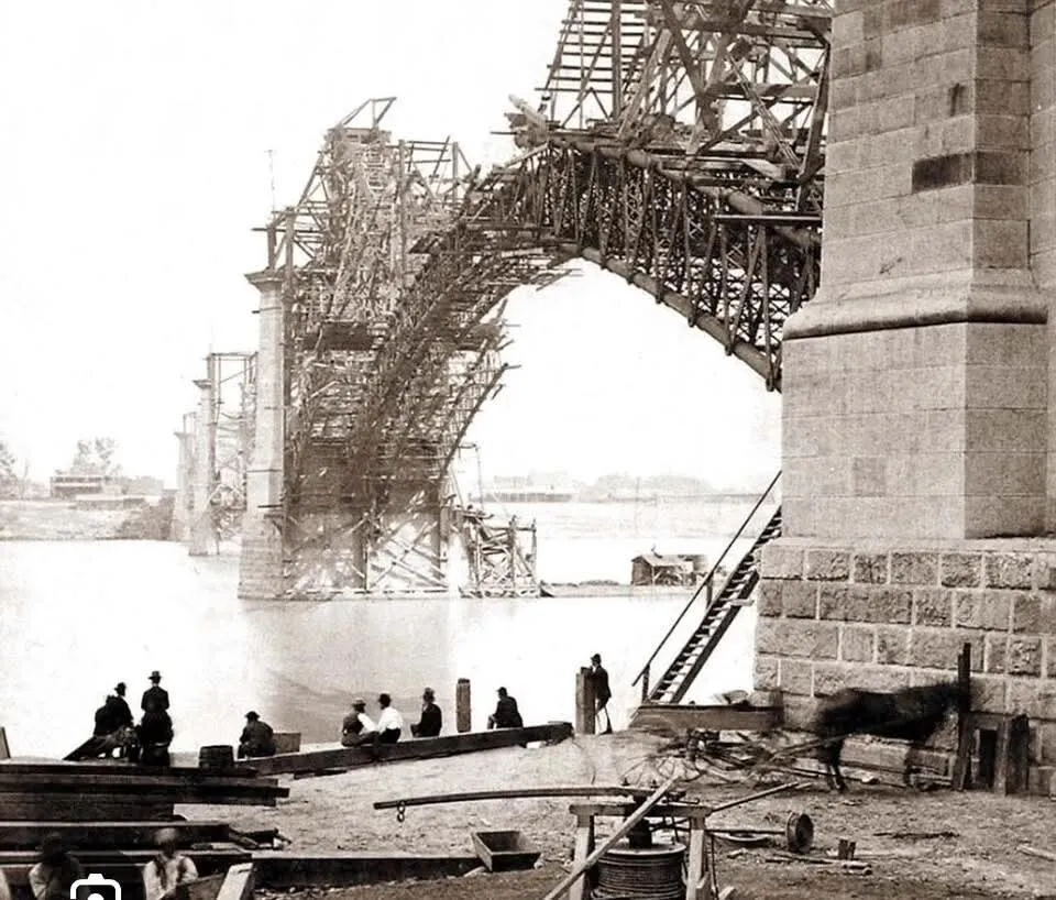 Vintage view of the construction
