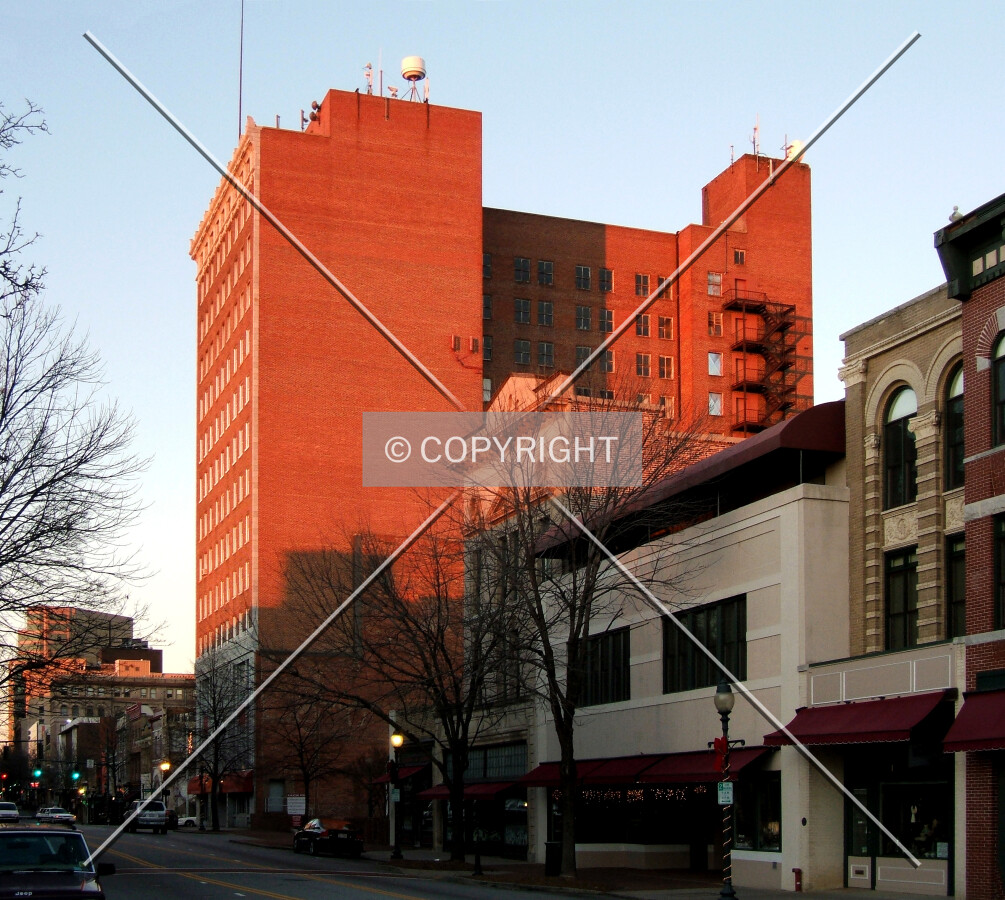 View from the southwest on Elm Street