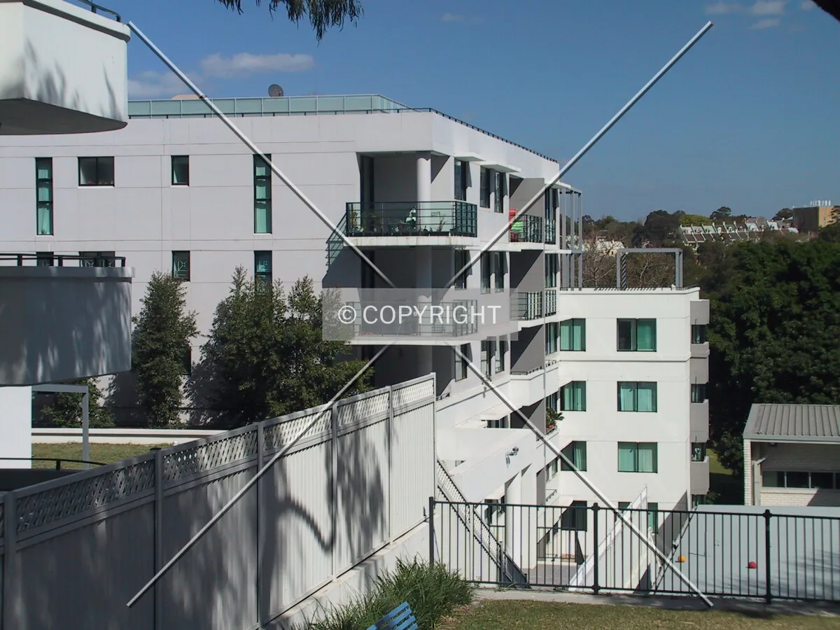View to the southwest from Jones Street