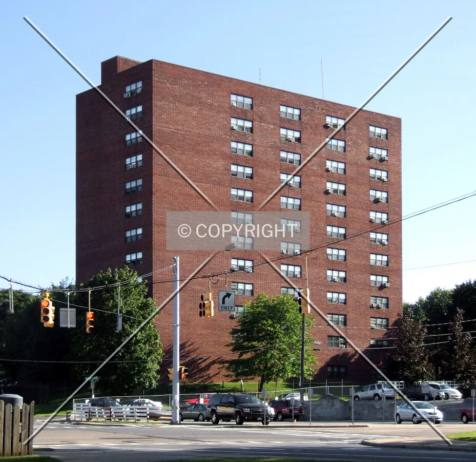 View from the north at State Street and Veeder Avenue