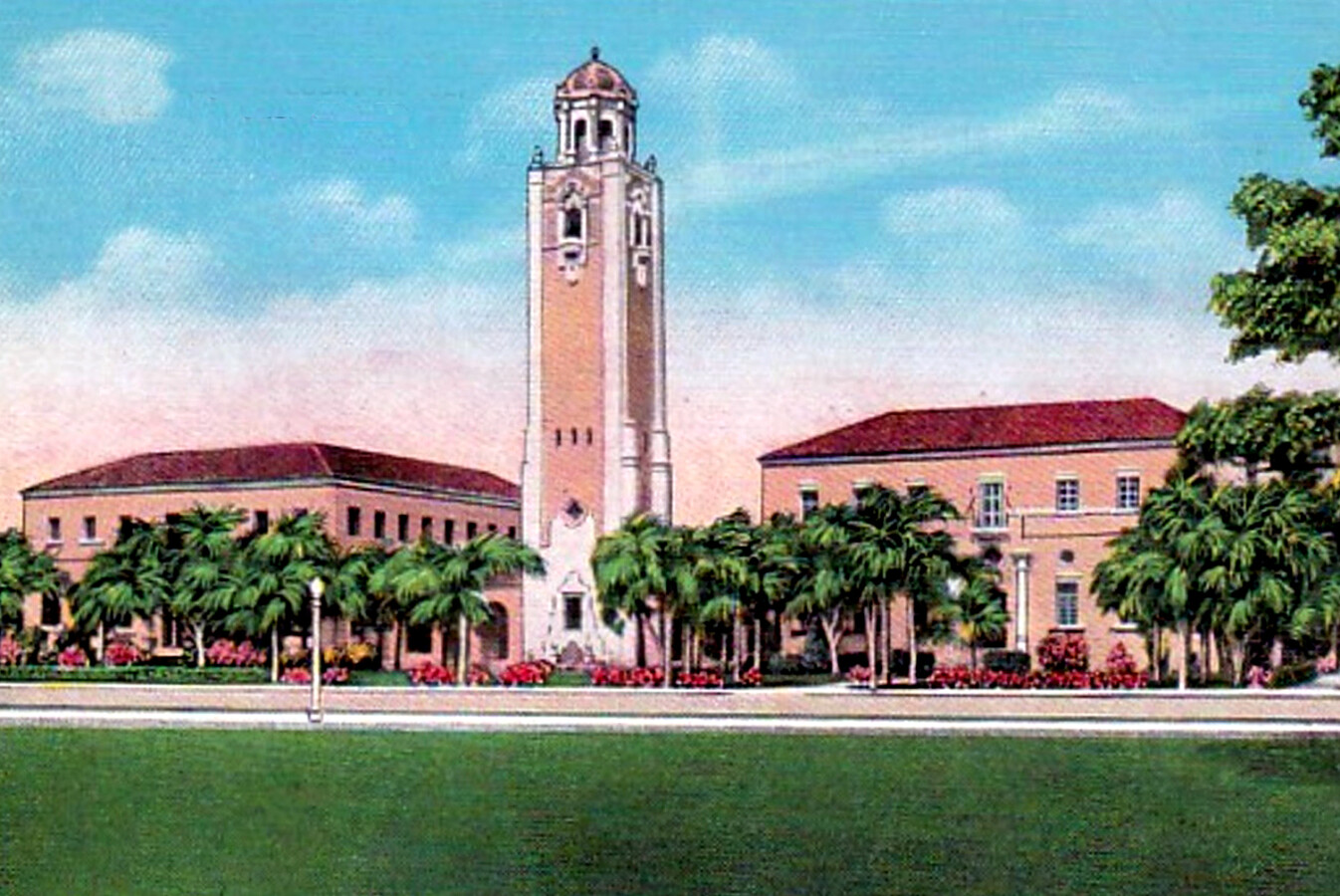 Vintage view from the southeast