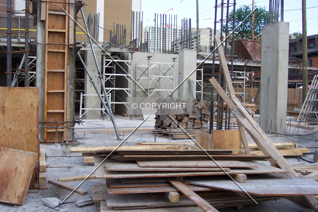 The basement floors are poured, now work begins on the 1st and 2nd floors