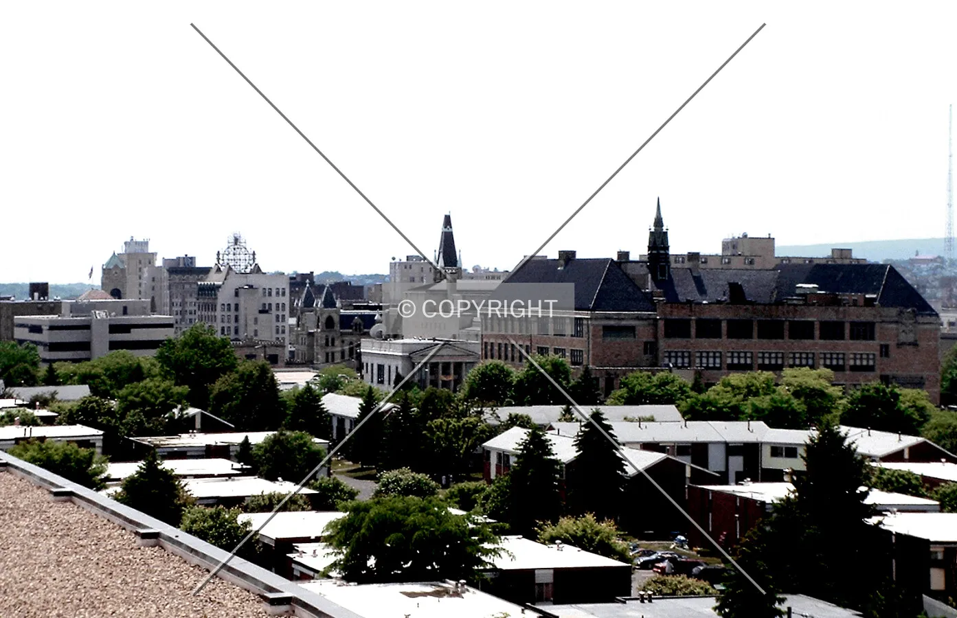 Downtown from the northeast