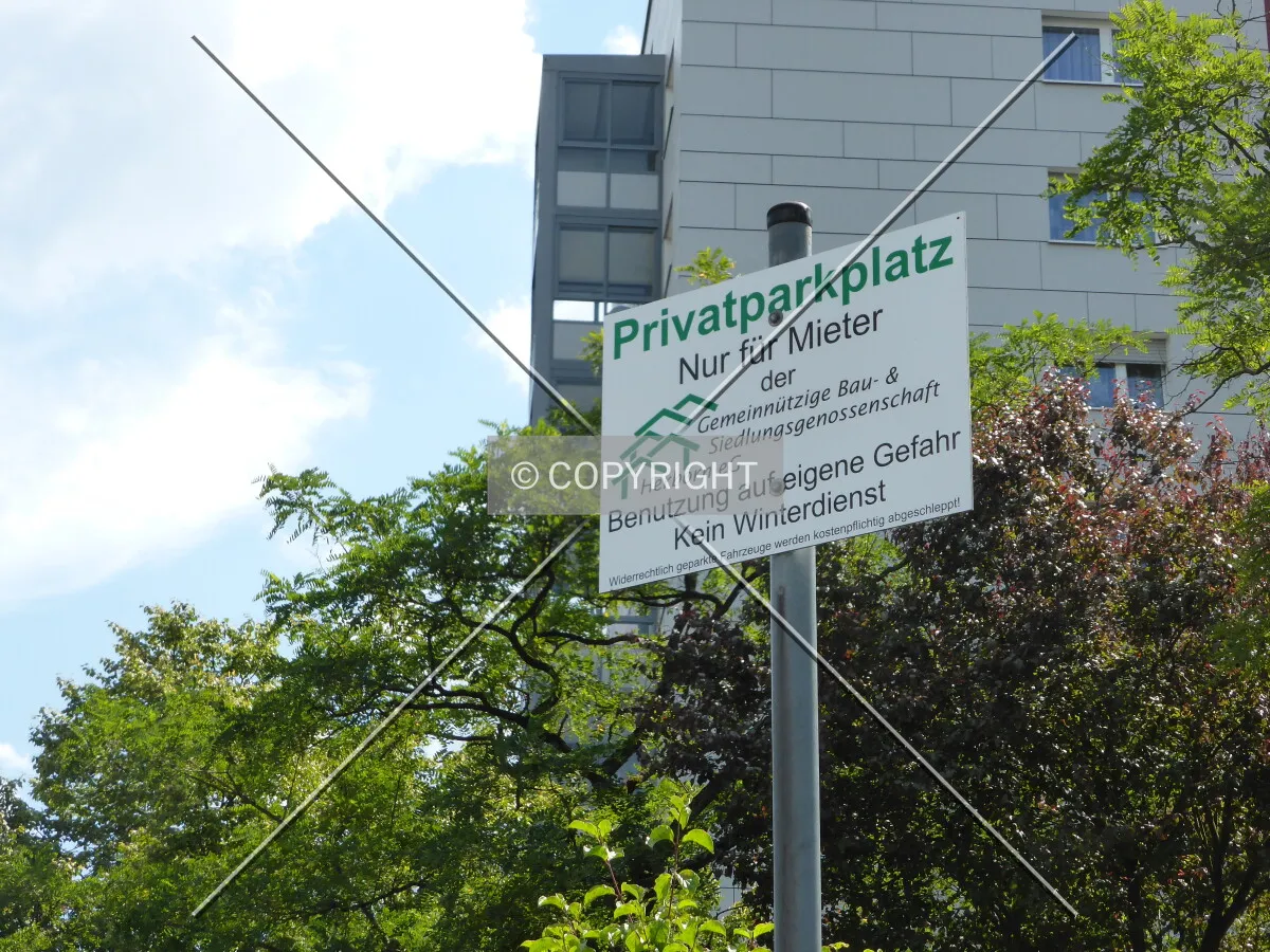 Sign showing the owner of this building