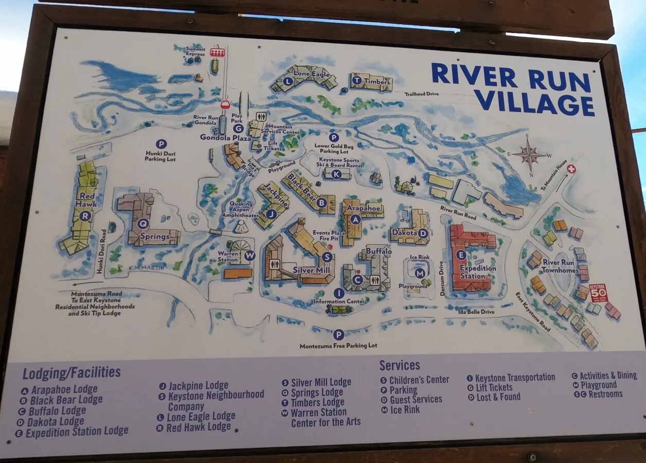 River Run Village locator map
