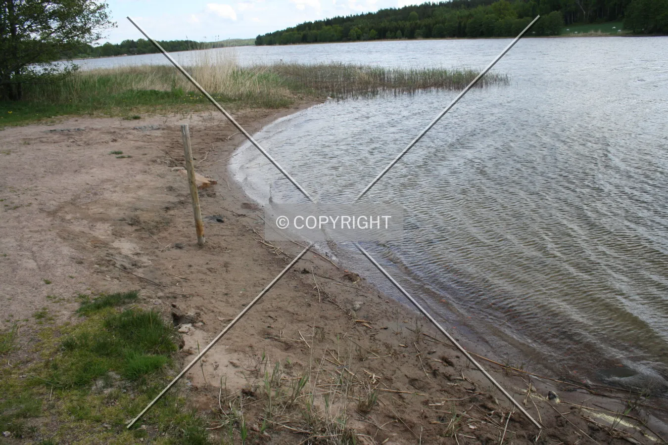 Beach area in Sweden