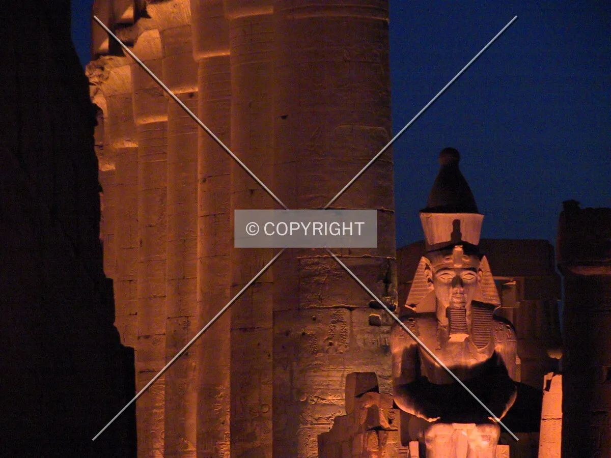 Luxor Temple at night