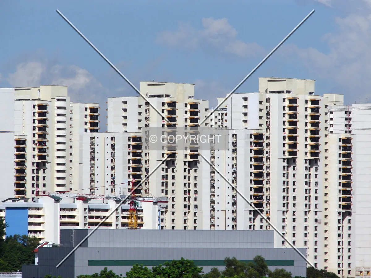 View from the east