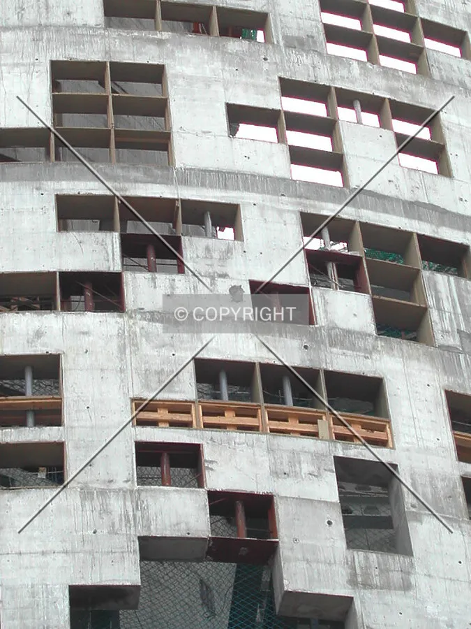 Closer view of the latest built floors