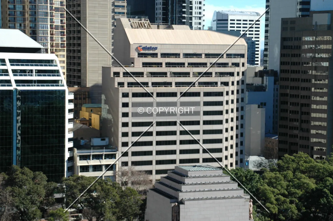 View from the east