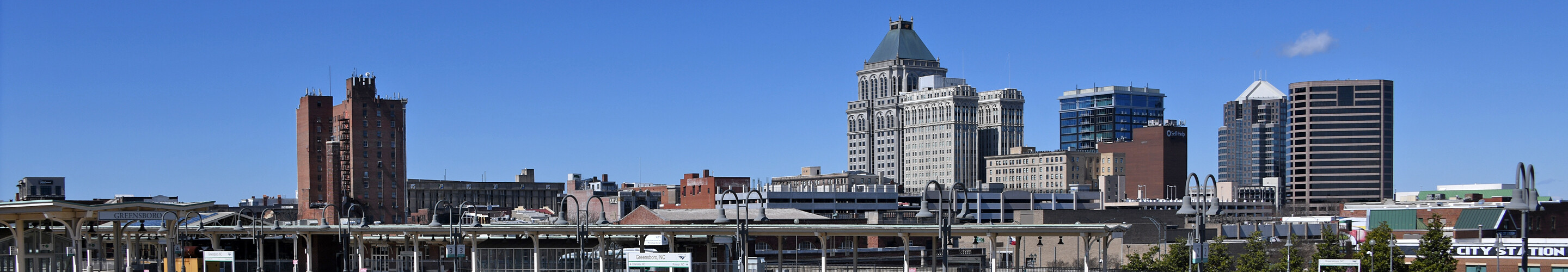 Downtown from the southeast