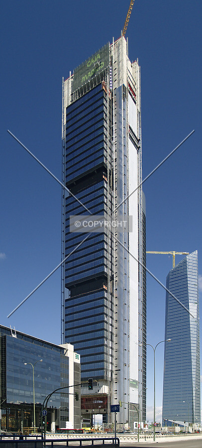 View from the southern side of Paseo de la Castellana