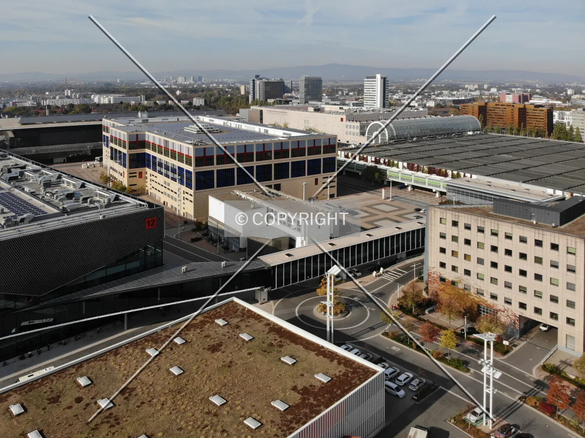 The trade fair area in Frankfurt