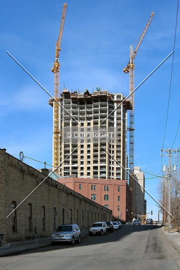 View to the west along 1st Street South