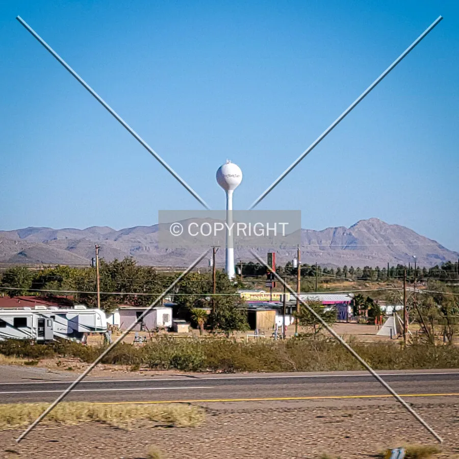 Distant view from the south; November 16, 2021