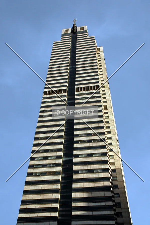Looking up the north side