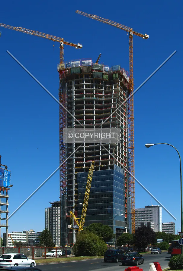 A view from Paseo de la Castellana
