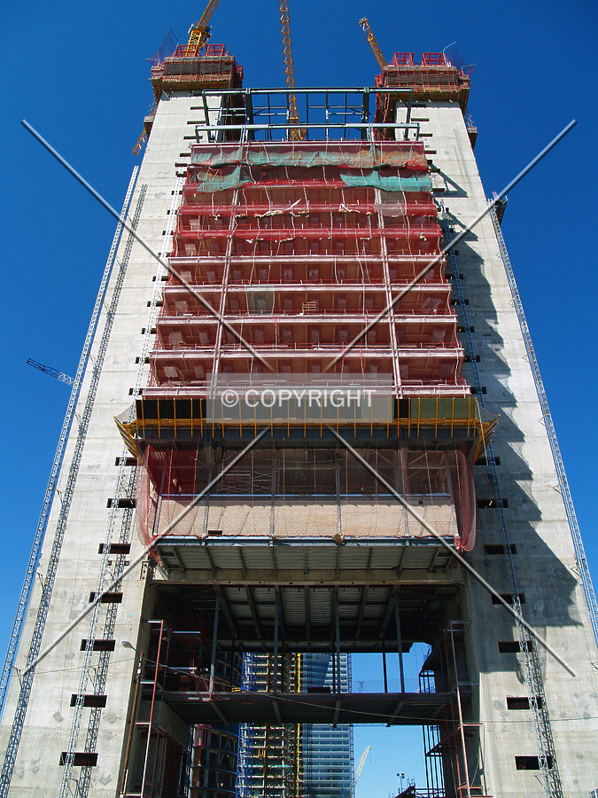 Looking up from the south