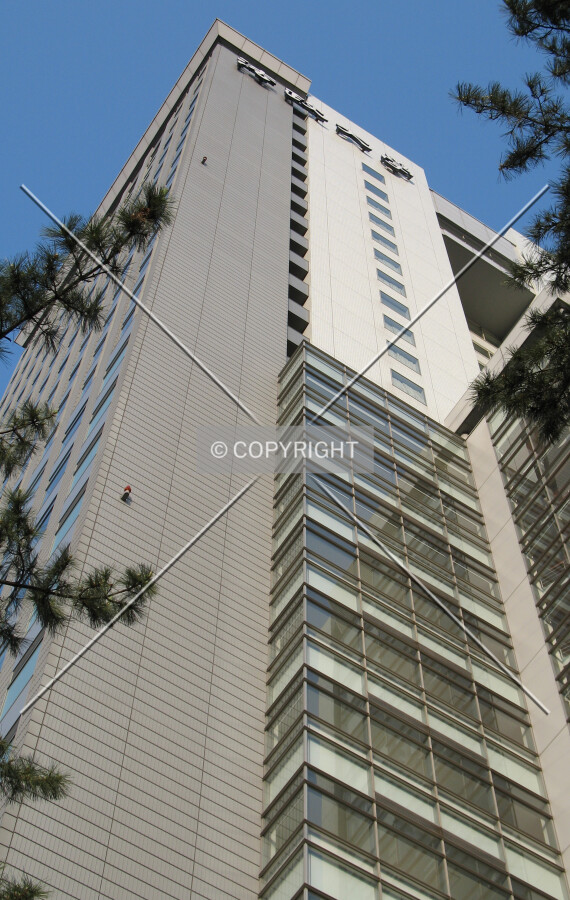 Looking up from the west