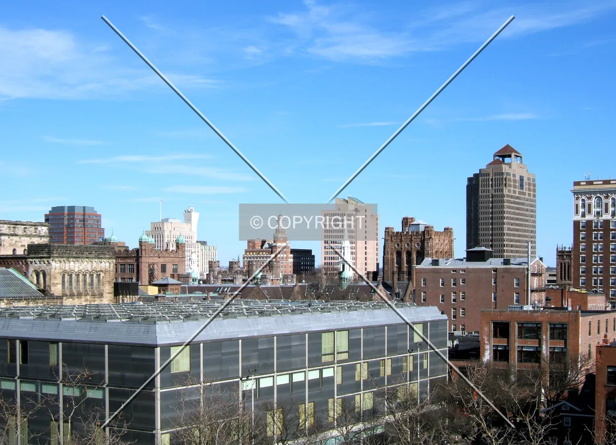 Downtown from the southwest