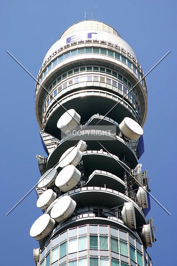 Looking up at the top section