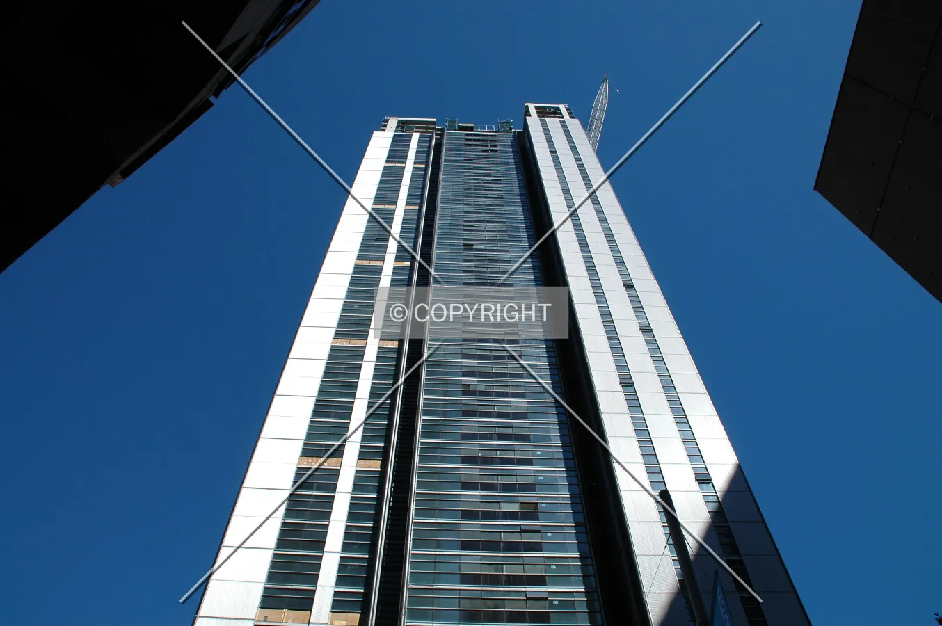 Looking up the east side