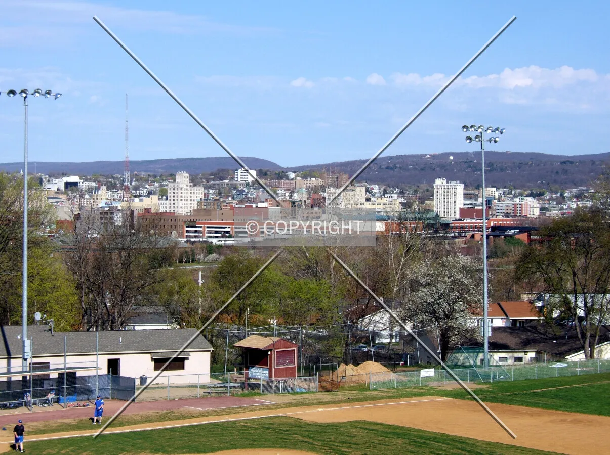 Downtown from the west