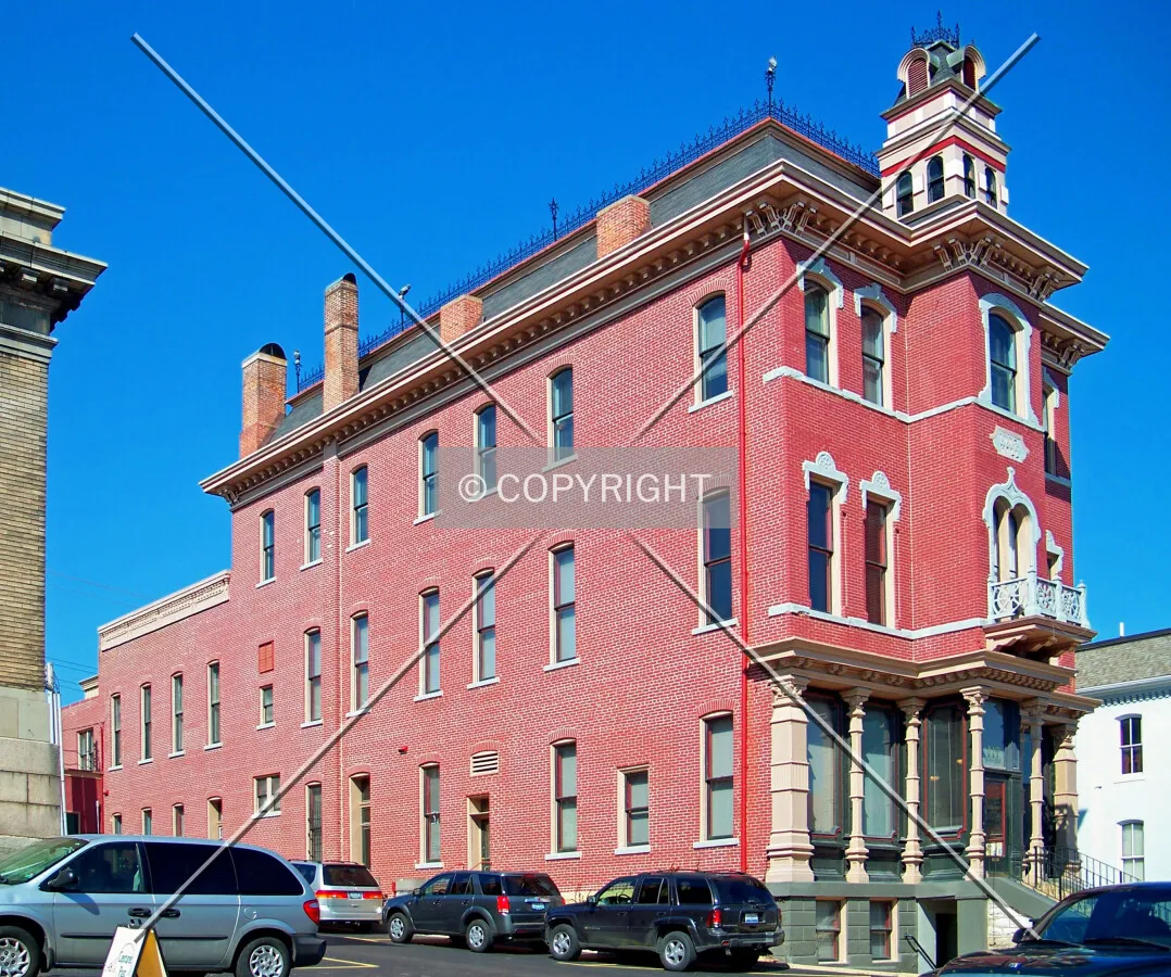 View from the southeast across South Main Street