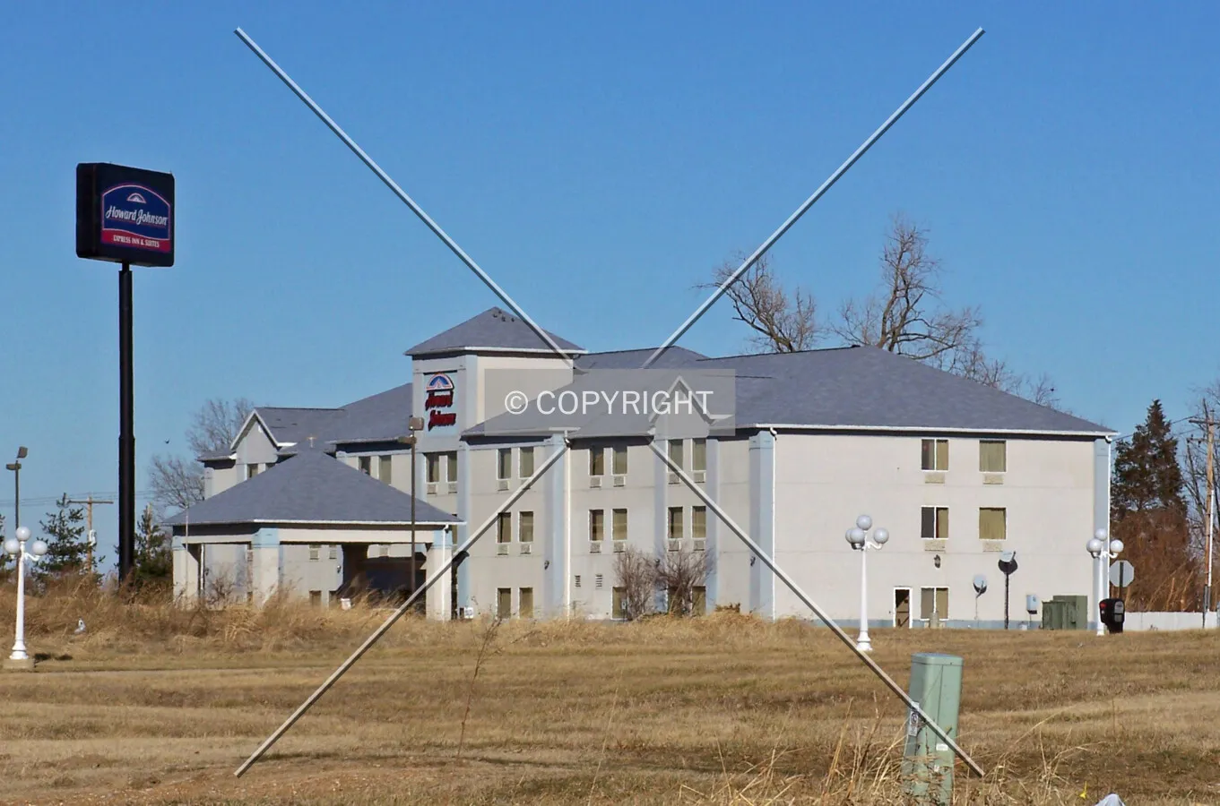 View from the south; January 24, 2014