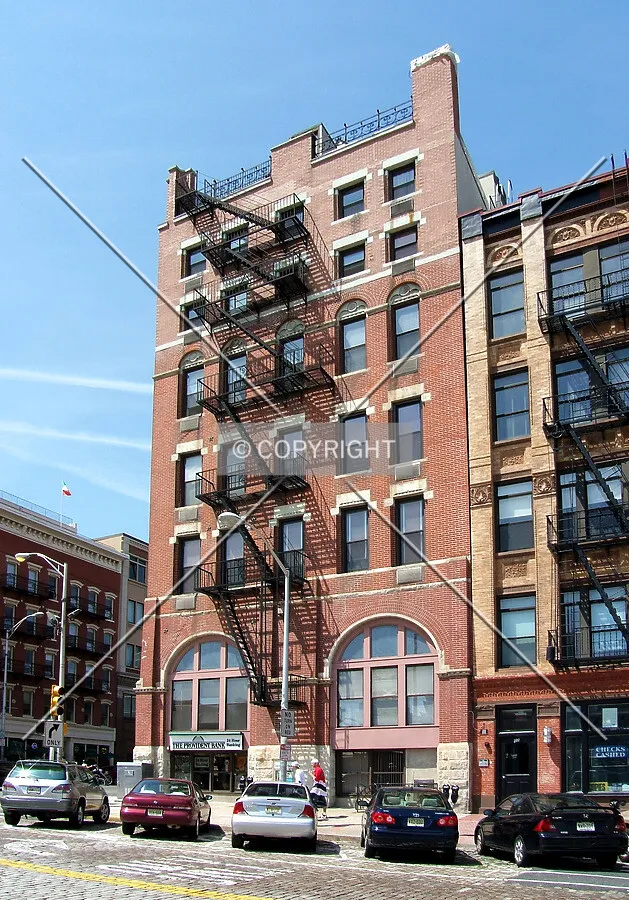 View from the south across Hudson Place