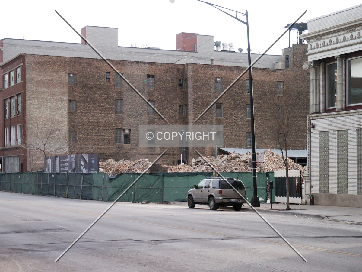 Looking southwest from across Michigan Avenue