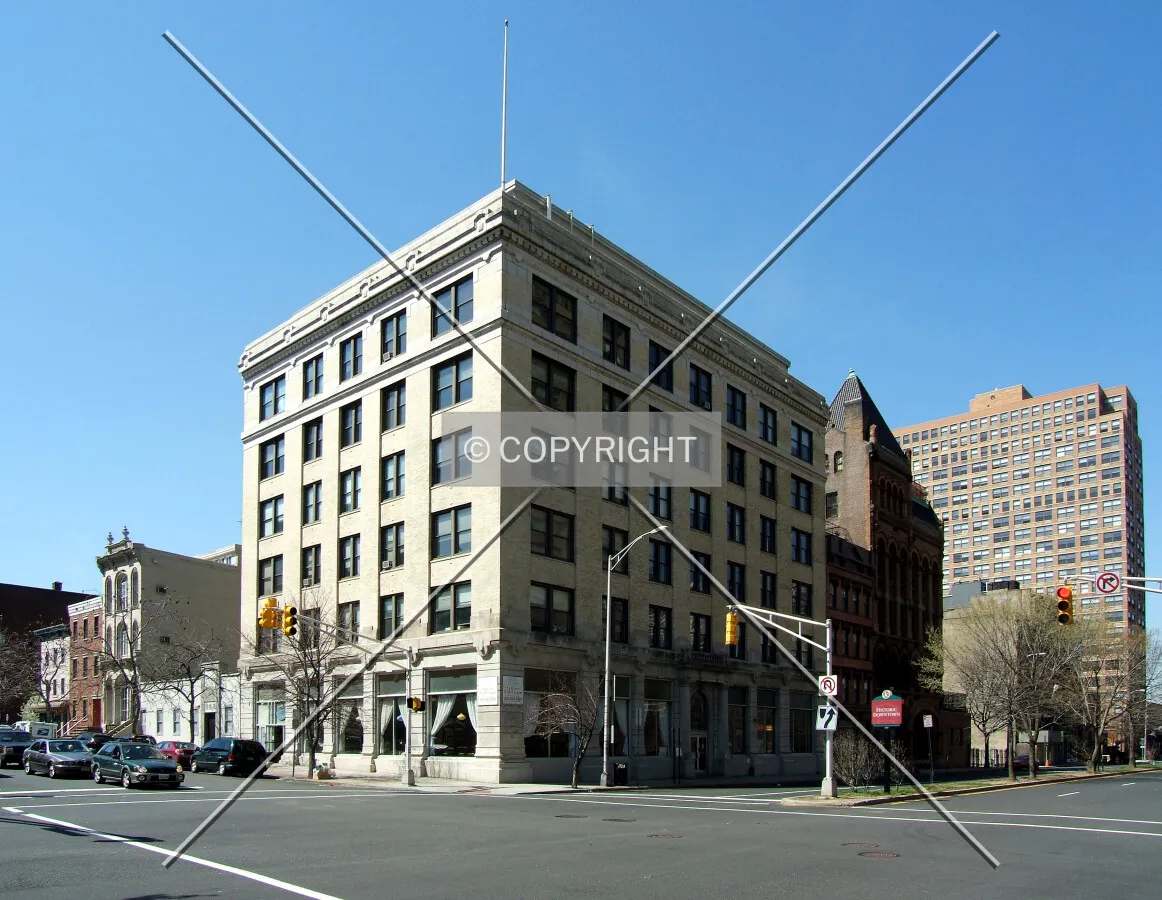 View from the northeast at Washington and Montgomery Streets