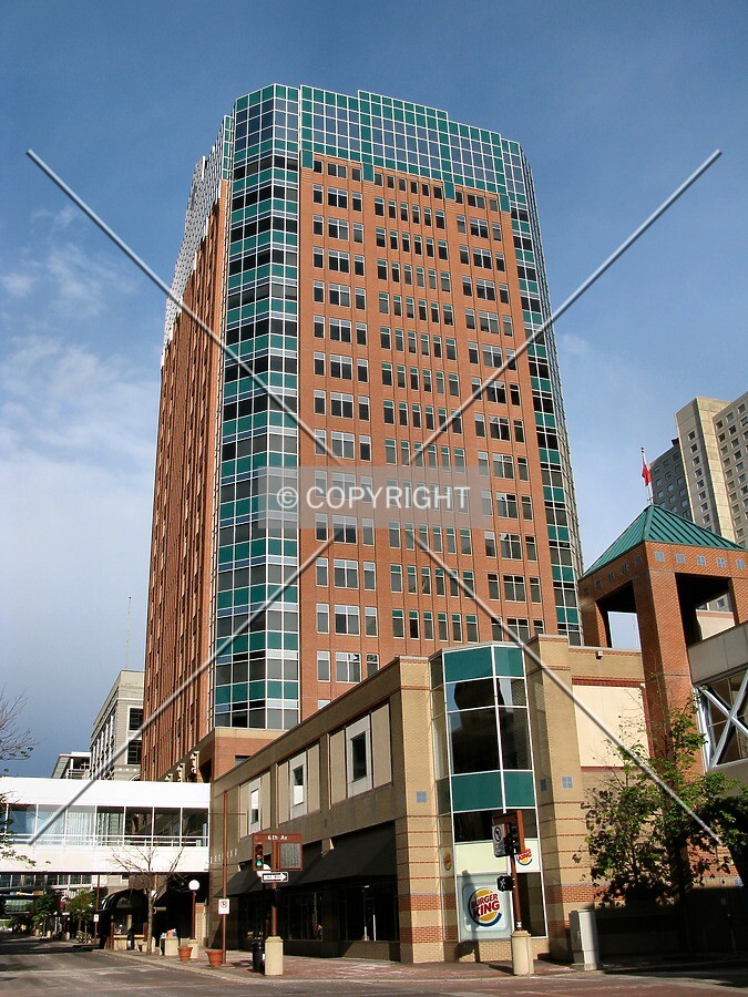 View to the west along Walnut Street