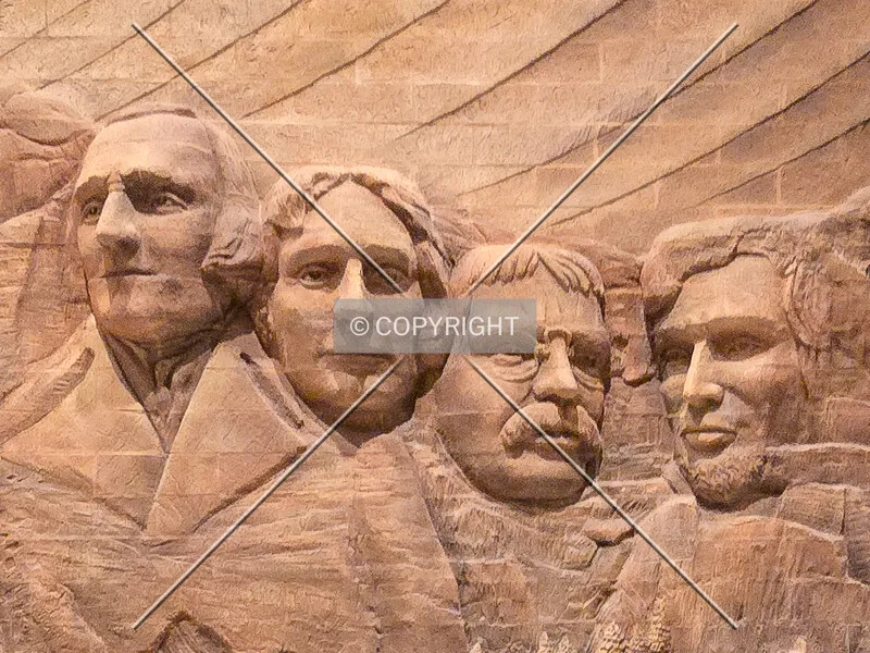 A minature replica of Mount Rushmore National Memorial in the lower level, Sunday, October 4, 2026
