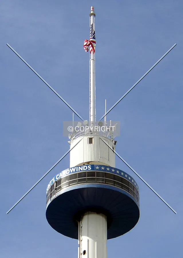 Top of the tower from the south