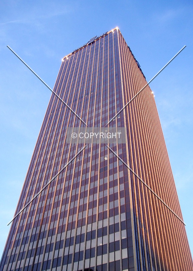 The southwest corner from below